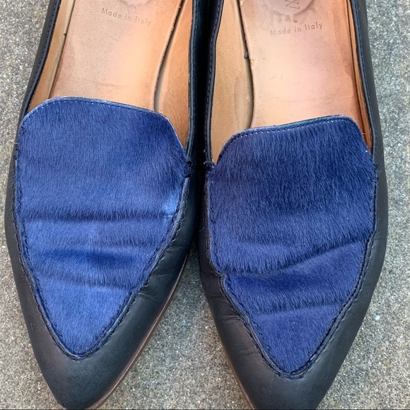 JCrew Calf Hair Genuine Leather Pointy Toe Loafers - Picture 12 of 15